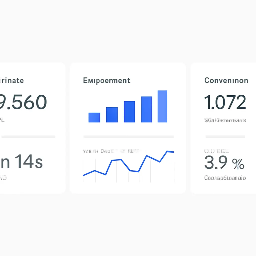 Analytics dashboard Dashboard view of audience analytics and conversion metrics for online events